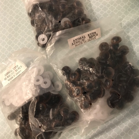 plastic brown eyes craft sewing animal eyes sewing - Picture 7 of 7